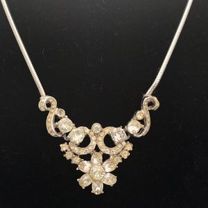 Vintage Rhinestone Statement Necklace